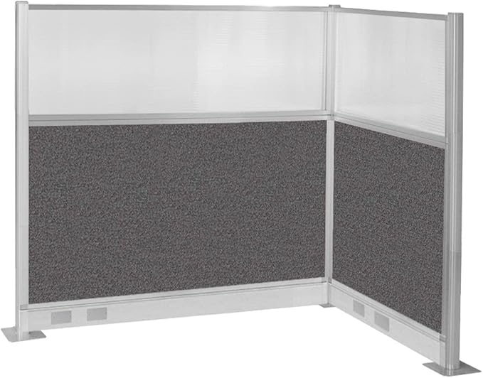 Versare Pre-Configured Hush Panel Electric Cubicle | Workstation Divider Walls | Cubicle Privacy Panels | Office Partition Walls