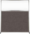 Versare Hush Screen Portable Room Divider | Workstation Wall Divider | Freestanding Privacy Hush Panels | Clear Windows | Fabric Office Divider Screen | Great for Room Separation