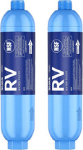 Stokk RV Water Filter, NSF Certified, RV Inline Camper Water Filter for Pool, Garden Hose Filter, Greatly Reduces Bad Taste, Chlorine, Odor, Rust and Sediment, 2 Pack