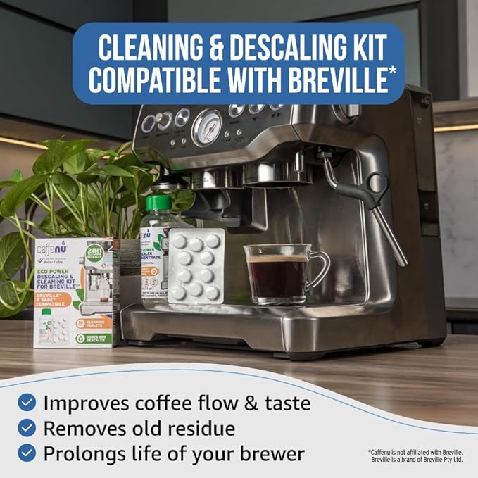 Caffenu Cleaning & Descaling Kit Compatible with Breville Espresso Machines