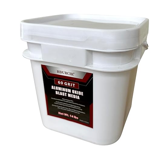 Aluminum Oxide 14 LBS 60 GRIT Medium to Fine Sand Blasting Abrasive Media for Blasting Cabinet or Blasting Guns