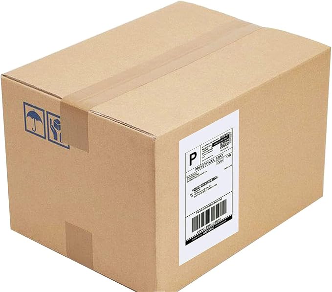 Round Corner 8.5" x 5.5" Address Labels, Half Sheet Shipping Labels, 1000 Sheets Self Adhesive Mailing Labels for Laser & Inkjet Printers