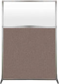 Versare Hush Screen Portable Room Divider | Workstation Wall Divider | Freestanding Privacy Hush Panels | Frosted Windows | Fabric Office Divider Screen | Great for Room Separation