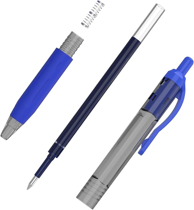 EYEYE G-103 Retractable Gel Pens 0.7mm, 50 Pack 0.7 mm Blue Ink Medium Point Ballpoint Pen Quick Drying, Pen Fine Point Smooth Writing Pens for for Office School Supplies