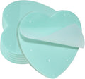 ONLYKXY Glitter Heart Shape Transparent Sticky Notes for Annotating,2.8in Pastel Color Waterproof Index Sticker Self-Stick Book Tabs Soft PET Marker Memo Pad for Home School Office (6, Green)