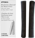 Portable Binchotan Charcoal from TOSA, Japan - Water Purifying Sticks for Great-Tasting Water, 2 Sticks - Each Stick Filters a Personal-Sized Water Bottle
