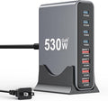 530W USB C Charger Block,8-Port USB C Charging Station GaN IV Travel Essentials Multiple Port Charging Station,100W Laptop Fast Charger Adapter for MacBook Pro/Air,DELL,iPad,iPhone,Samsung Galaxy