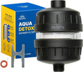 Aqua Detox Shower Filter Influenced by Korea’s Beauty Tradition - Relieves Dryness and Irritation While improving Skin and Hair Health - Black (JNE600B-SNG-DTX)