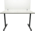 OBEX Clear Acrylic Desk Mounted Privacy Panel, 24" x 36", Clear