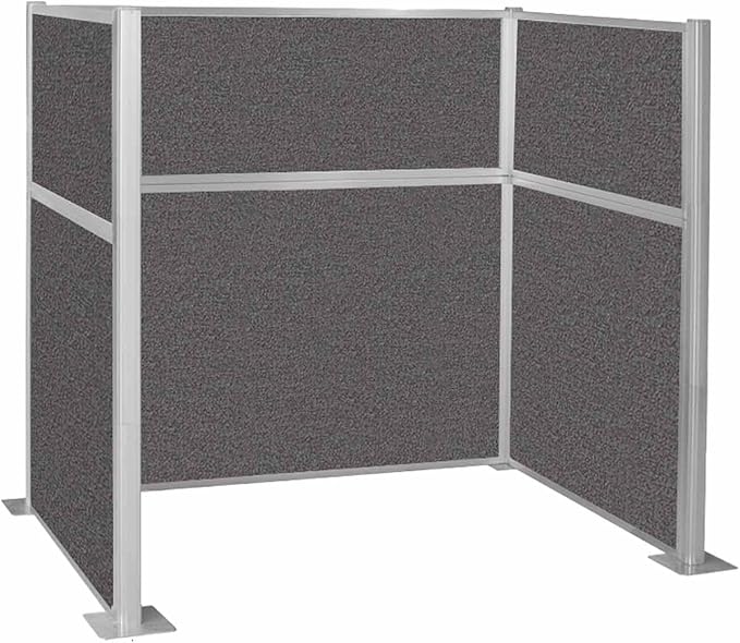 Versare Hush Panel Cubicle Kit | Workstation Partition Walls | Sound Dampening Cubicle Walls | Partitions for Desks