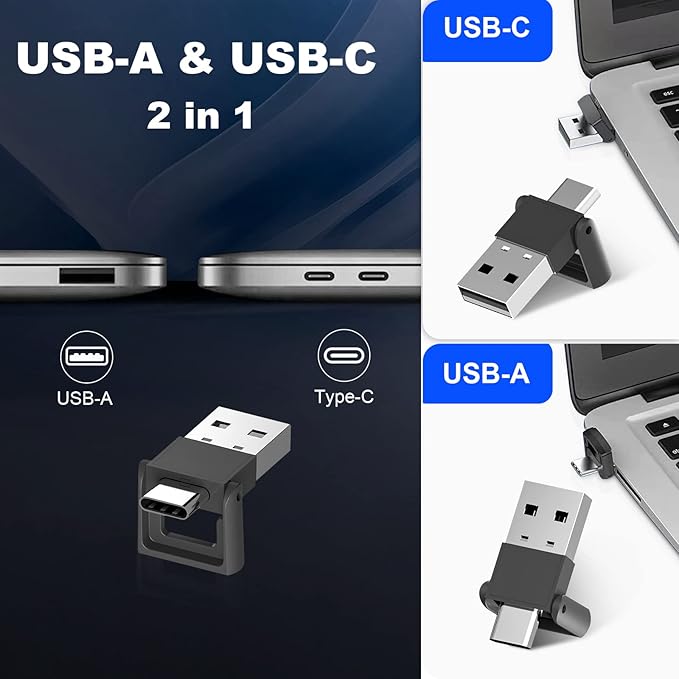 Rechargeable Hyperlink Presentation Clickers for PowerPoint, USB-C/A Presentations Power Point Remote Clicker, Wireless Presenter Remote for Computer/Mac/PPT/Google Slide Advancer