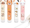 2 in 1 Correction Tape and Double Sided Tape Roller, Cute Quick Dry Japan White correction tape,with Permanent Double Sided Adhesive Tape Roller,for School Office Supplies