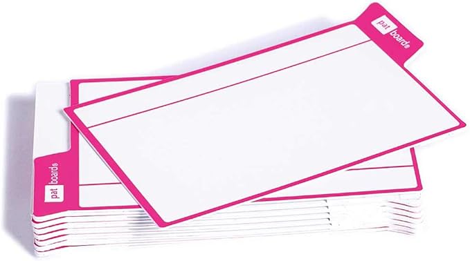 PATboard Scrum Board and Kanban Board - 16 Task Cards Medium - with nanocups® for Glass - Magenta