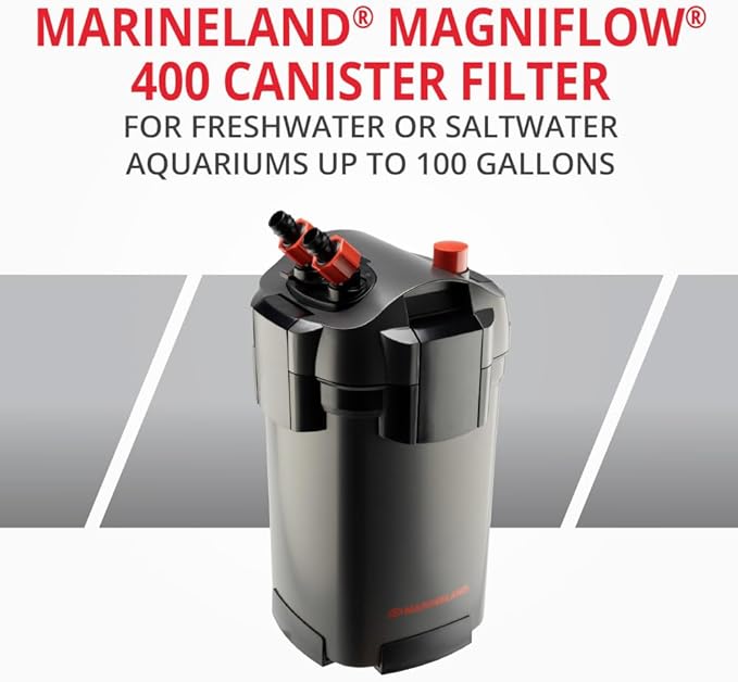 Marineland Magniflow Canister Filter For aquariums, Easy Maintenance,Black