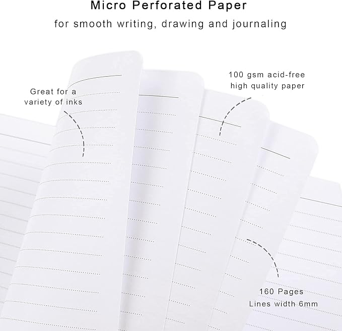 Lined Journal Notebook, Hardcover Journal for Women, Medium 5.7 x 8.4 in, 160 Pages Thick Paper, Cute Aesthetic Floral College Ruled Notebook for Writing Journaling Work School Office, Universe