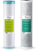 iSpring F2WGB22BPFKS Whole House Water Filter Replacement Set, SGS-Tested to Remove up to 99% PFAS, 2-Stage Filtration Reduces Heavy Metals, Chlorine, Hydrogen Sulfide, Fits WGB22B-PFKS