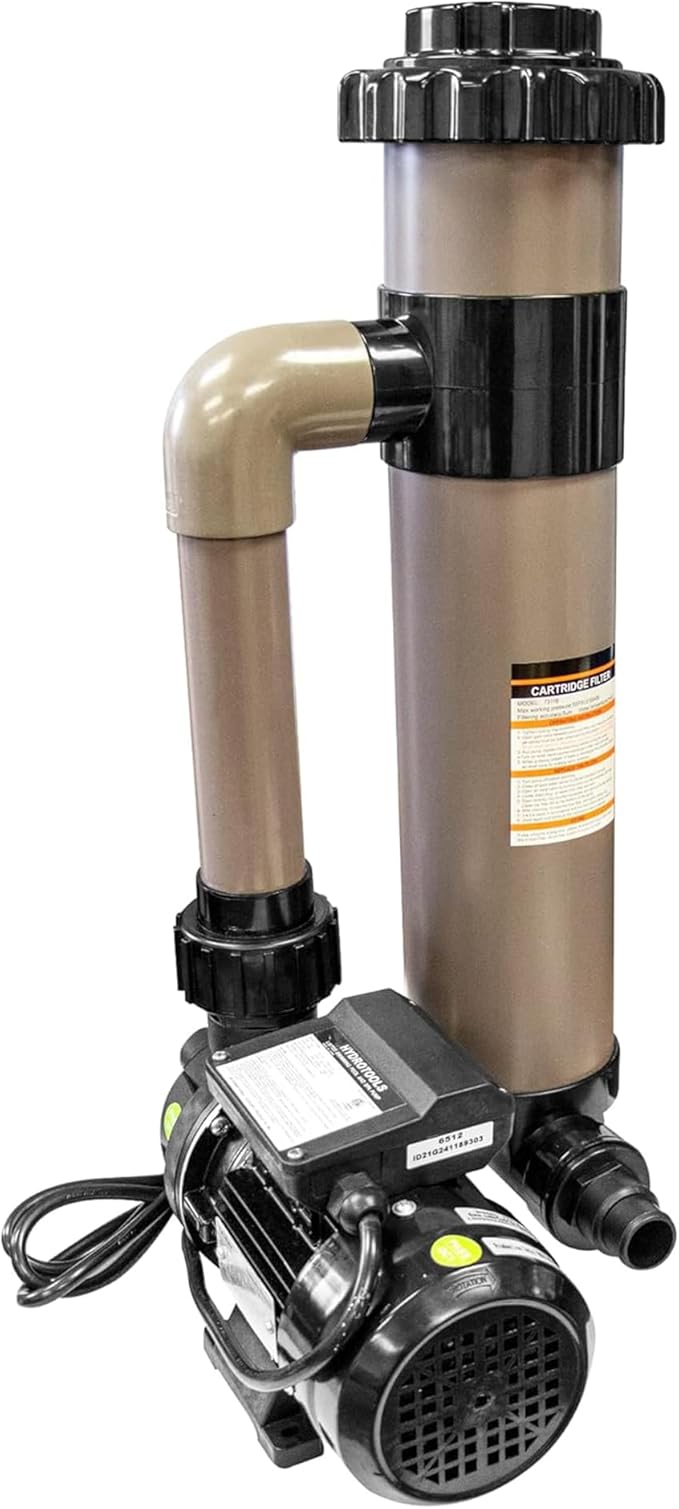 SWIMLINE HYDROTOOLS Above-Ground Pool Cartridge Filter System, 8 Sq Ft with 0.3 THP Pump, Pools up to 9000 Gallons