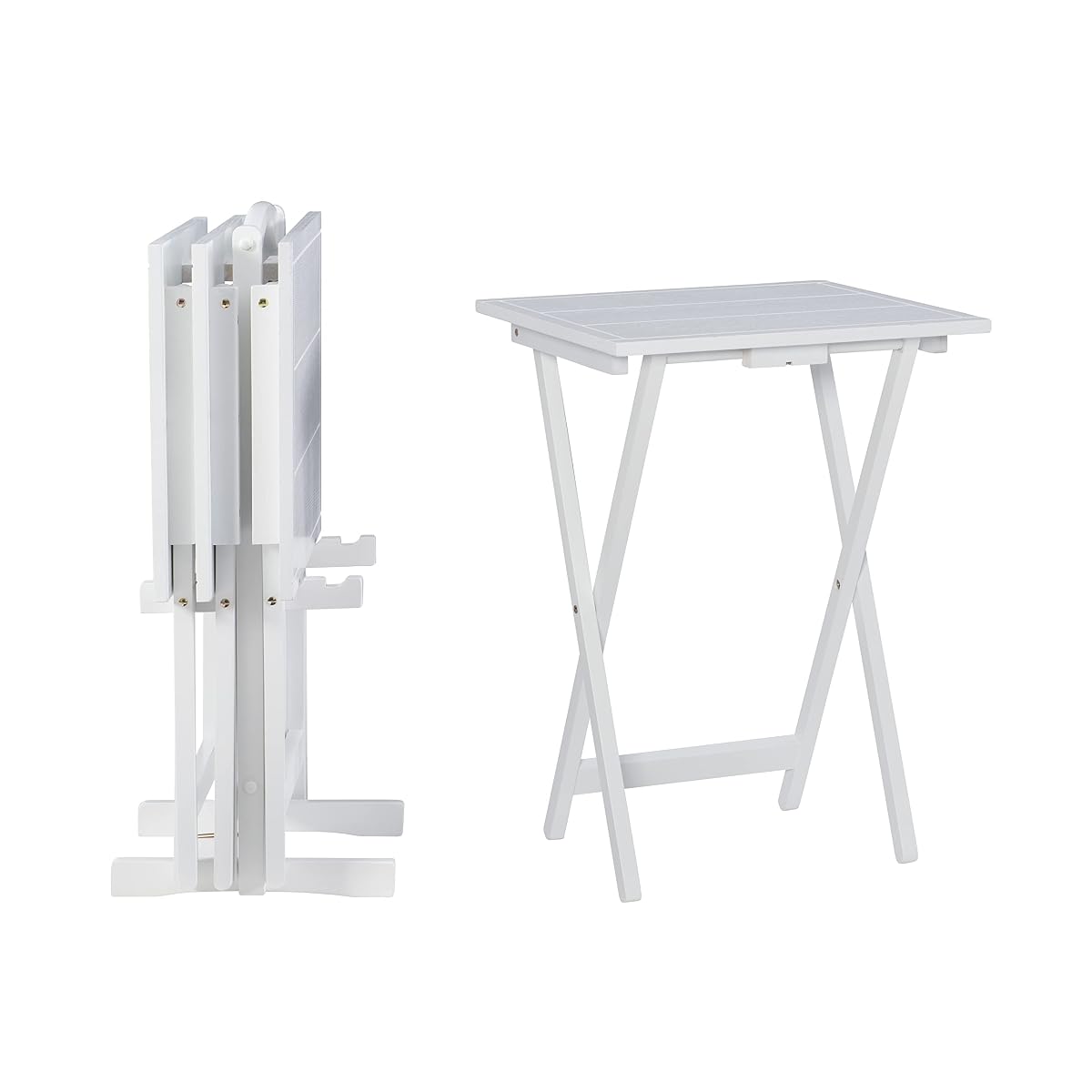 Powell Gemma Tray Table, White