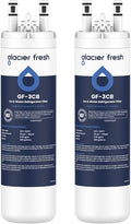 GLACIER FRESH WF3CB Refrigerator Water Filter Replacement for PureSource 3, 706465, WF425, PS3412266, AP4567491, 242017800 Refrigerator Water Filter, Pack of 2
