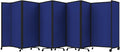 Versare Room Divider 360 Portable Wall Partition | Folding Panels | Large Freestanding Divider | Locking Wheels | Temporary Room Separator