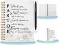 Pastor Appreciation Gifts for Men Women - A5 Spiral Notebook and Pen Set, Christian Religious Scripture Journal, Thank You Gifts for Ministers, Priests, Clergy, 80 Sheets College Ruled