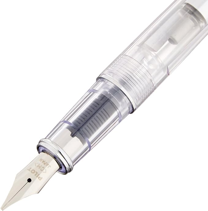 Pilot Prera Iro-Ai Calligraphy-Nib Fountain Pen, Transparent Red Body (FPRN-350R-TRCM)