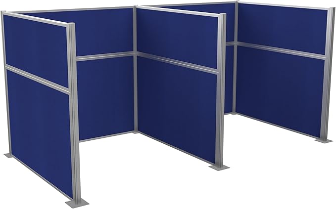 Versare Hush Panel Cubicle Kit | Workstation Partition Walls | Sound Dampening Cubicle Walls | Partitions for Desks