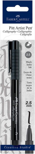 A.W. FABER CASTELL USA FC800073T FC800073 Pitt Calligraphy 2Mm Blk Bc,Black