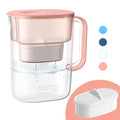 Waterdrop PT-07R Water Filter Pitcher, 10-Cup, NSF Certified, Pink | 200-Gallon Long-Life Filter, Improves Coffee & Tea Taste, Reduces PFOA/PFOS and Chlorine, 5X Longer Filter Life