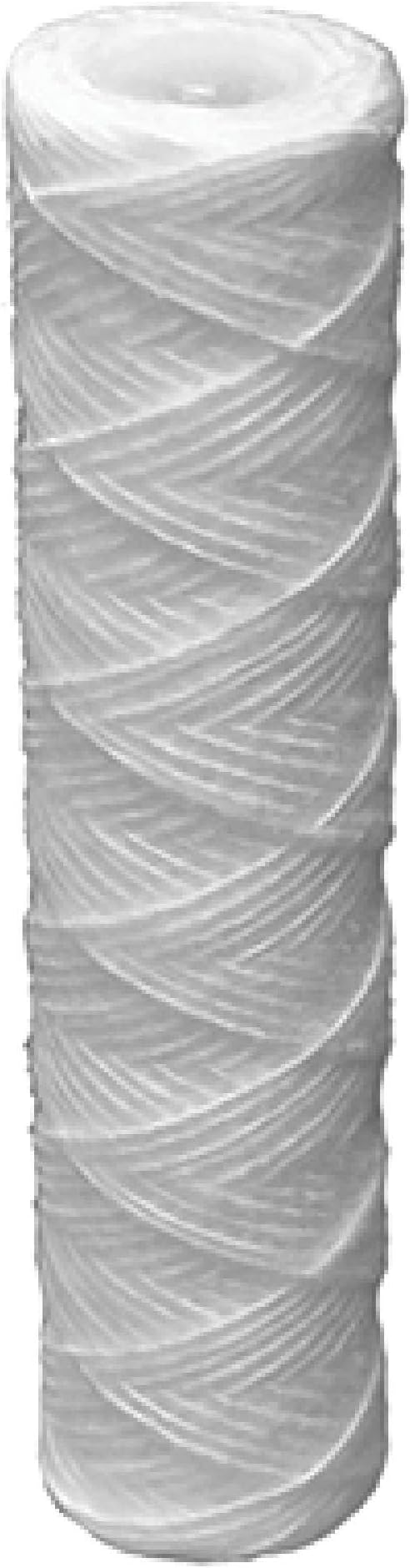 Pentair OMNIFilter RS12 Sediment Water Filter, 10-Inch, Standard Whole House String Wound Sediment Replacement Filter Cartridge, 10" x 2.5", 20 Micron, Pack of 1