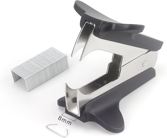 ZZTX 3 Pack Staple Remover Staple Puller Removal Tool for Home, School, Office (Blue, Green, Dark Gray)
