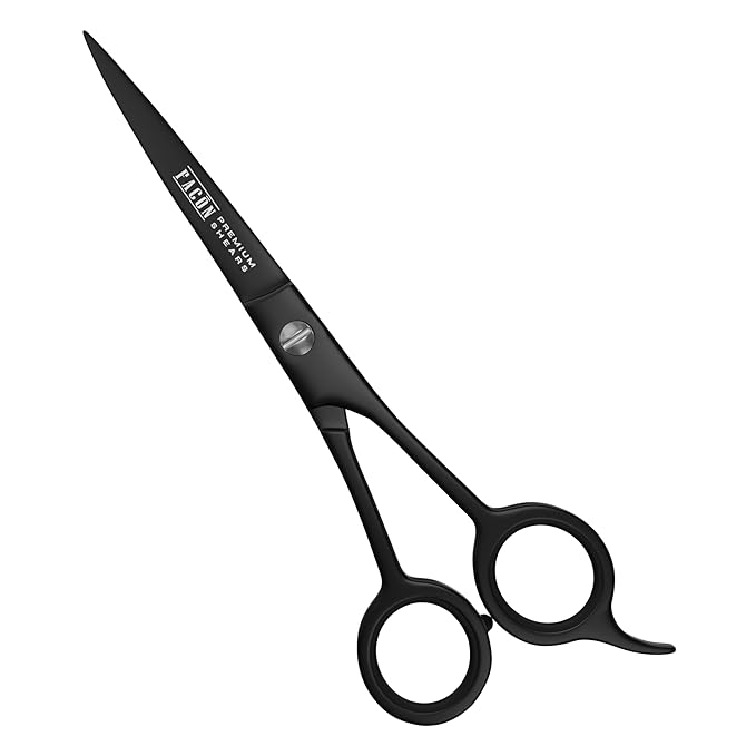 Facón Hair Cutting Scissors - Professional Hair Scissors 6.5 Inch Razor Edge Barber Shears Salon Hair Cutting Shears - Japanese Stainless Steel - Precision Cutting Premium Shears for Men, Women & Kids
