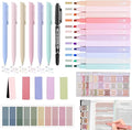 Bible Journaling Kit, Bible Study Supplies Set for Women & Men | Includes 12 No Bleed Bible Highlighters, 6 Pens, 90 Laminated Bible Tabs, Magnetic Bookmarks & Sticky Notes