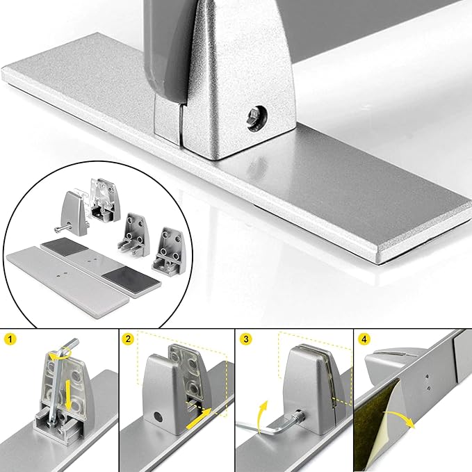 Acrylic Free Standing Screen, Desk Divider for Students and Desk Privacy Panel for Home Office, Partitions for Table Top Workstation, Portable Cubicle Panel for Work, 15.7" x 24", Premium Frosted