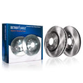 Detroit Axle - Front Brake Rotors for 04-13 Mazda 3 Disc Brakes Rotors 06-15 Mazda 5 Replacement: 11.81 inch Front Regular Rot