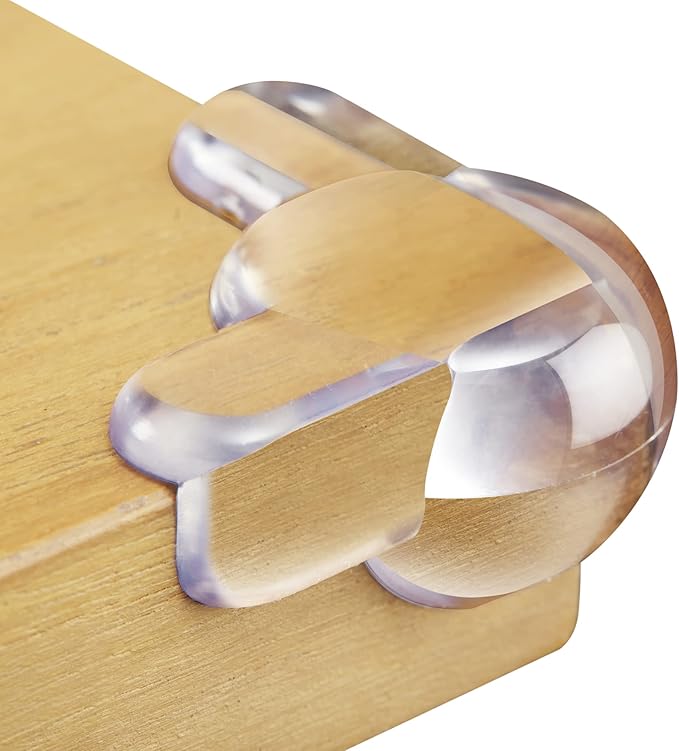 Corner Protectors for Baby (12 Pack) - Patented - New & Improved Edge Protector for Baby – Transparent Corner Protectors - Baby Safety Products to Baby Proof Corners and Edges