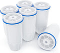 Water Filter Replacement Fit for Zero Pitcher and Dispensers ZR-001 ZR-004 ZR-017 ZS-008, Removes TDS for Pure Taste, 5-Stage Filtration System to Reduce Lead, Chlorine & PFOA/PFOS, 6 Pack, by NUTTUTO