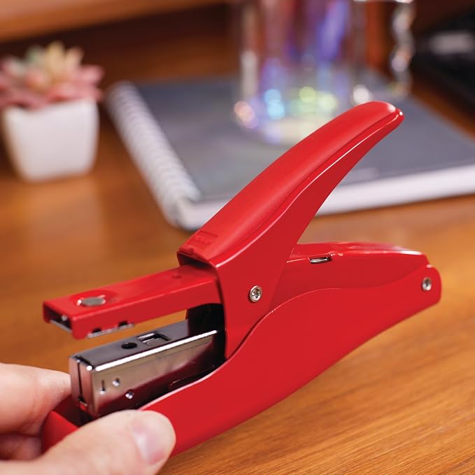 Swingline Plier Stapler, Handheld Heavy Duty All Metal Stapler, 25 Sheet Capacity, Jam Free, Vintage Rio Red (S7010159)