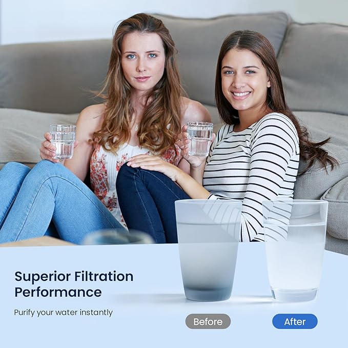GLACIER FRESH WF3CB Refrigerator Water Filter Replacement for PureSource 3, 706465, WF425, PS3412266, AP4567491, 242017800 Refrigerator Water Filter, Pack of 2