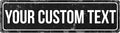 Rustic Custom Metal Sign - Custom Sign for Indoor or Outdoor Use (Rustic Black Border)