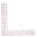 Plastic L-Square Ruler, 1 PCS 90 Degree Measure Tailor Ruler Clear Square Framing Fabric Sewing Measuring Supplies for Pattern Making