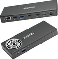 Plugable USB-C Docking Station Dual 4K 60Hz HDMI, 65W Charging, Gigabit Ethernet, 1x USB-C 5Gbps, 3X USB-A, Audio, Windows/ChromeOS, USB-C/USB4/Thunderbolt, Driverless (UD-MSTH2)
