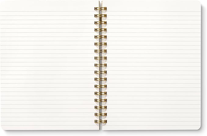 Compendium Spiral Notebook – Good Things Are Always Beginning – A Designer Spiral Notebook with 192 Lined Pages, College Ruled, 7.0”W x 9.25”H