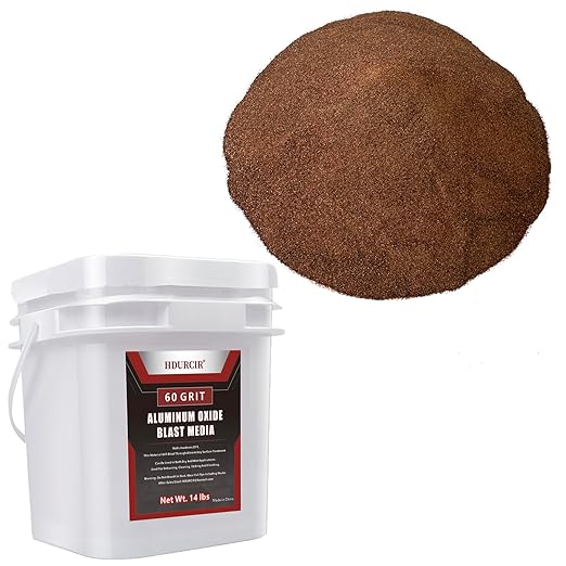Aluminum Oxide 14 LBS 60 GRIT Medium to Fine Sand Blasting Abrasive Media for Blasting Cabinet or Blasting Guns