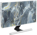 Baocicco Gray Gold Marble Waterproof 37, 38, 39 Inch TV Dust Cover Anti-Static Dustproof Protective Aesthetic Texture Screen TV Covers Full Body Cover for Television Screen Desktop PC LED LCD OLED