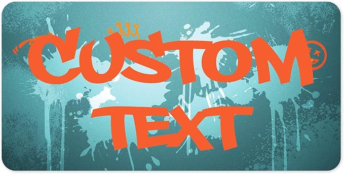 Custom Sign, Custom Street Sign, 11 Font Colors, 13 Font Styles, 4 Hole Options, 22 Sizes, 6x12 Inches, Rust Free DiBound, Fade Resistant, Made in USA by My Sign Center (Graffiti)
