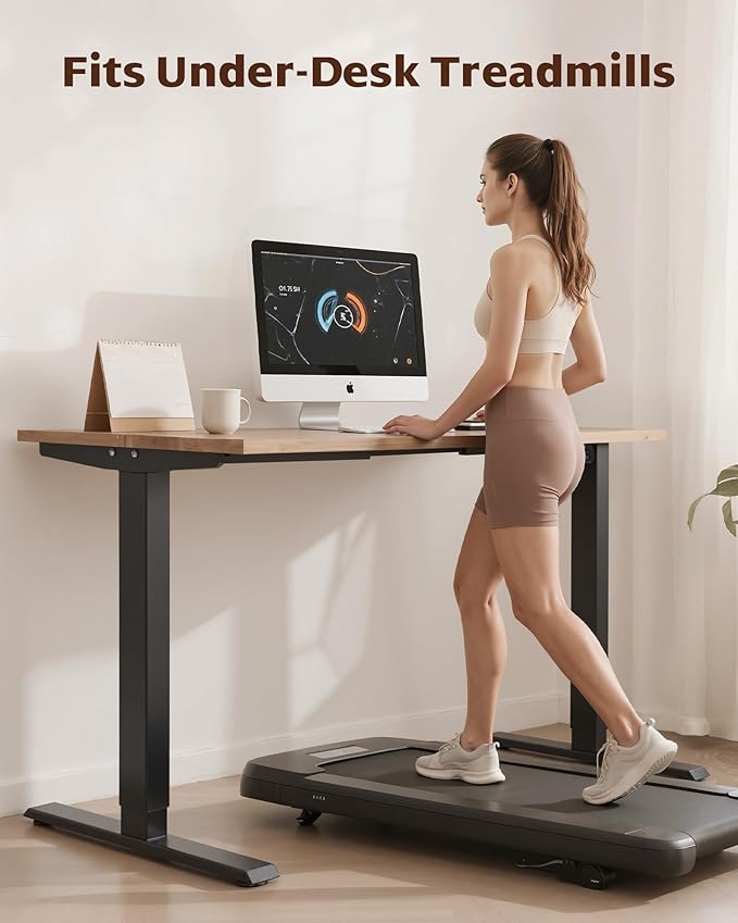 TOPSKY Dual Motor Electric Adjustable Standing for up to 70.8”x31.5” Table Tops, 225 lbs Weight Capacity, Computer Desk for Home and Office (Black Frame only)