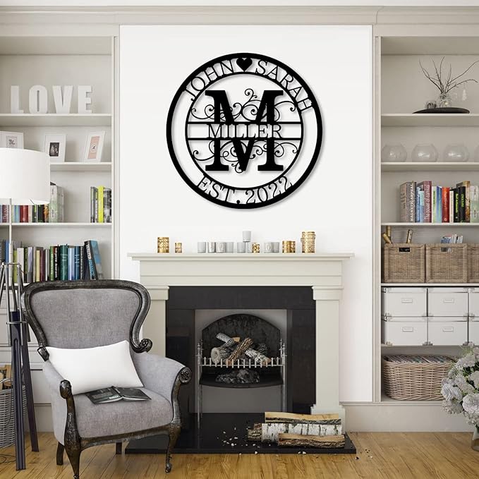 Custom Metal Sign - Personalized Name Sign - Family Sign - Outdoor Metal Wall Art Home Decor - Personalized Gift for Couple - Anniversary Wedding Gift