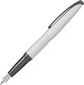 Cross ATX Brushed Chrome Fine Nib Fountain Pen - Refillable Pen for Smooth Writing - Black Ink - Comfortable Grip - Long-Lasting - Professional Office Supplies - Gift Box Included