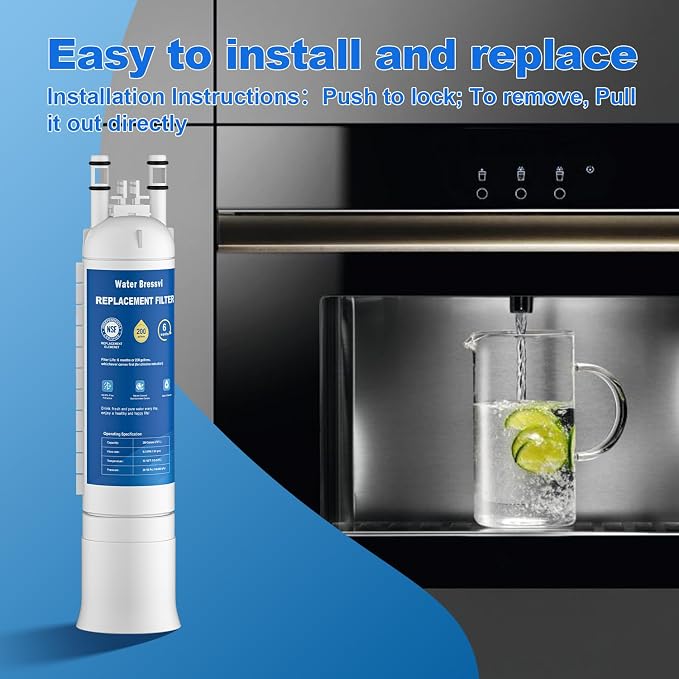 FPPWFU01 Water Filter Replacement Compatible with Frigidaire FPPWFU01, Electrolux FPPWFU01, PureAdvantage, PWF-1 FPPWFU01 PurePour Water Filter, Remove Impurities from Water (2-PCS)